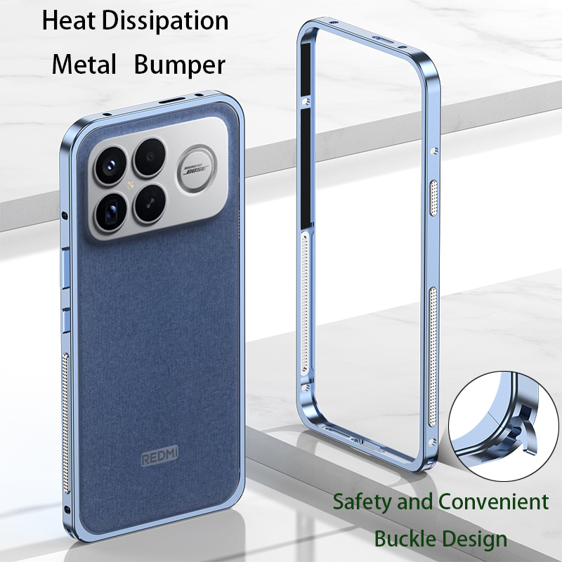 Metal Bumper Aluminum Frame Case - حافظة ممتصة للصدمات من سبائك الألومنيوم