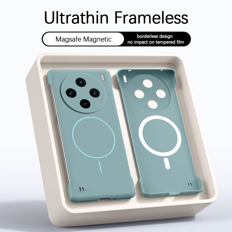Ultra Thin Frameless Phone Cover - غطاء هاتف مغناطيسي رفيع لـ VIVO