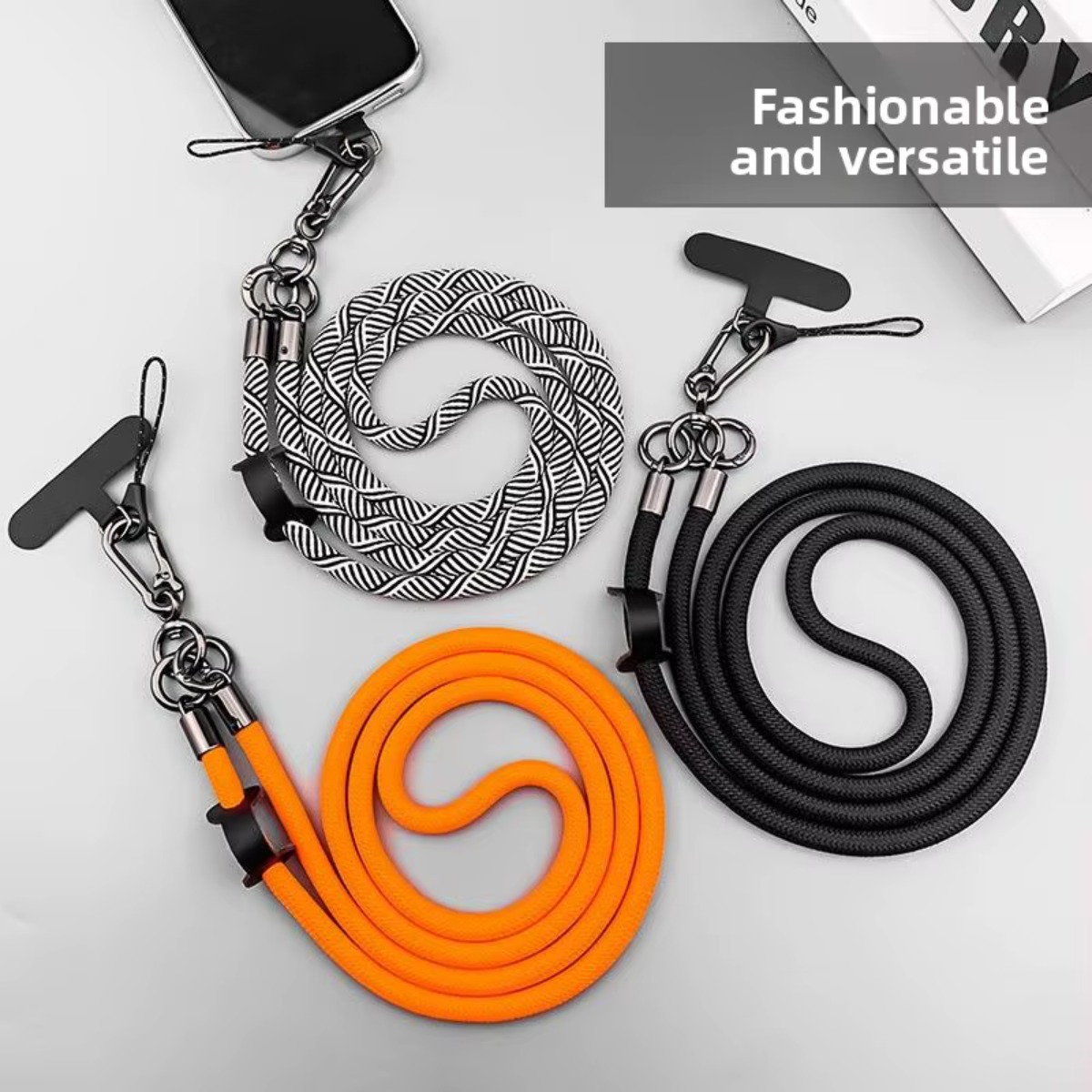 Crossbody Lanyard Neck Strap Case - حزام عالمي جريء طويل قابل للفصل