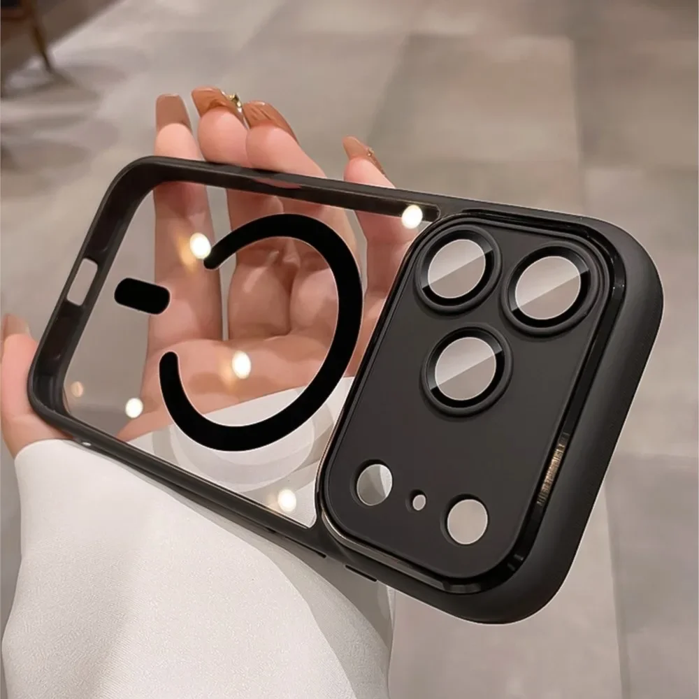 غطاء حماية فاخر شفاف مغناطيسي  - مراجعة Clear Shockproof Bumper Case وسعره
