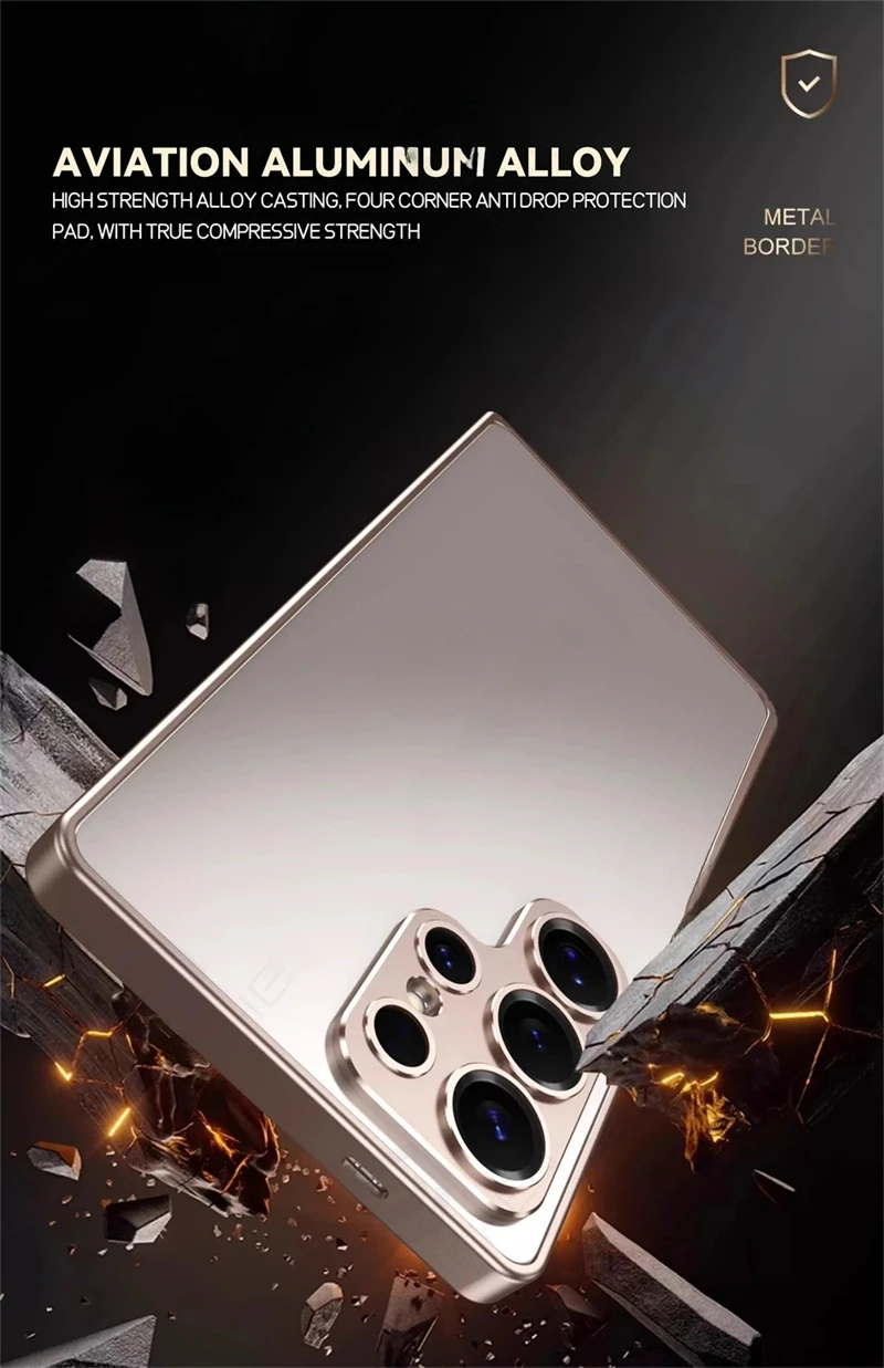 حافظة ممتصة للصدمات بإطار من س - مراجعة Metal Bumper Aluminum Frame Case وسعره