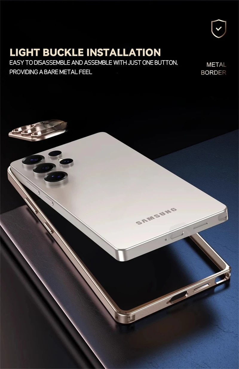 حافظة ممتصة للصدمات بإطار من س - مراجعة Metal Bumper Aluminum Frame Case وسعره