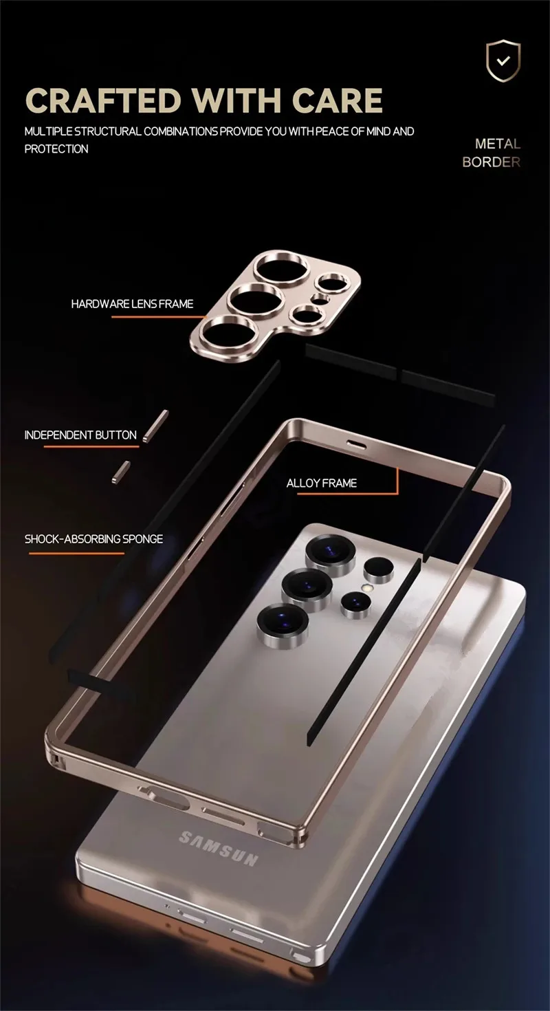 حافظة ممتصة للصدمات بإطار من س - مراجعة Metal Bumper Aluminum Frame Case وسعره