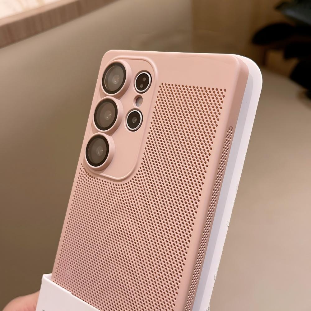 غطاء هاتف نحيف شبكي يسمح بالته - مراجعة Heat Dissipation Mesh Breathable Case وسعره