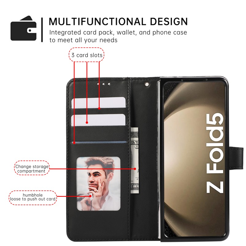 حافظة هاتف جلدية قابلة للطي لس - مراجعة Leather Wallet Card Holder Phone Cover وسعره
