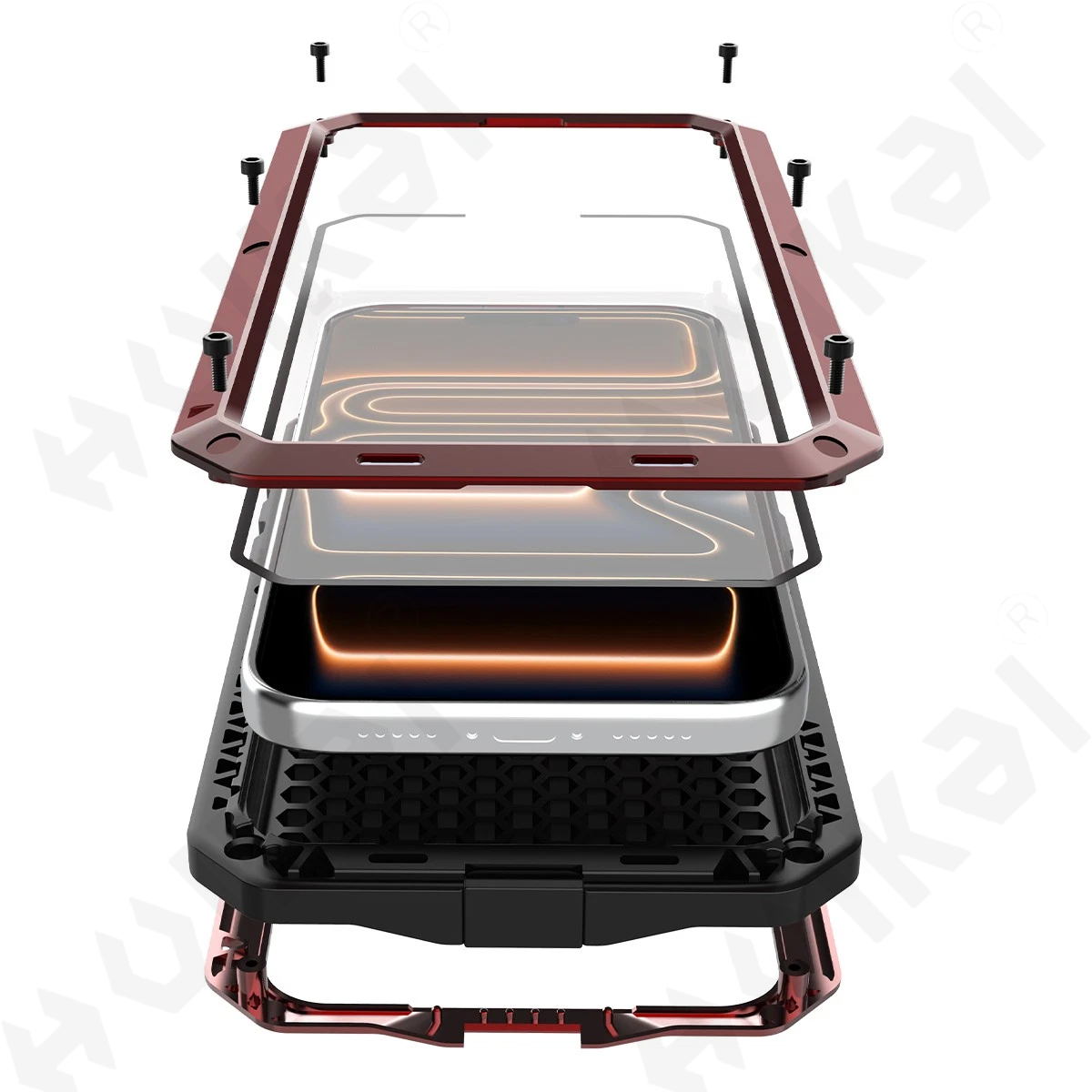 غطاء حماية معدني متين لهواتف آ - مراجعة Heavy Duty 360 Full Body Protective Case وسعره