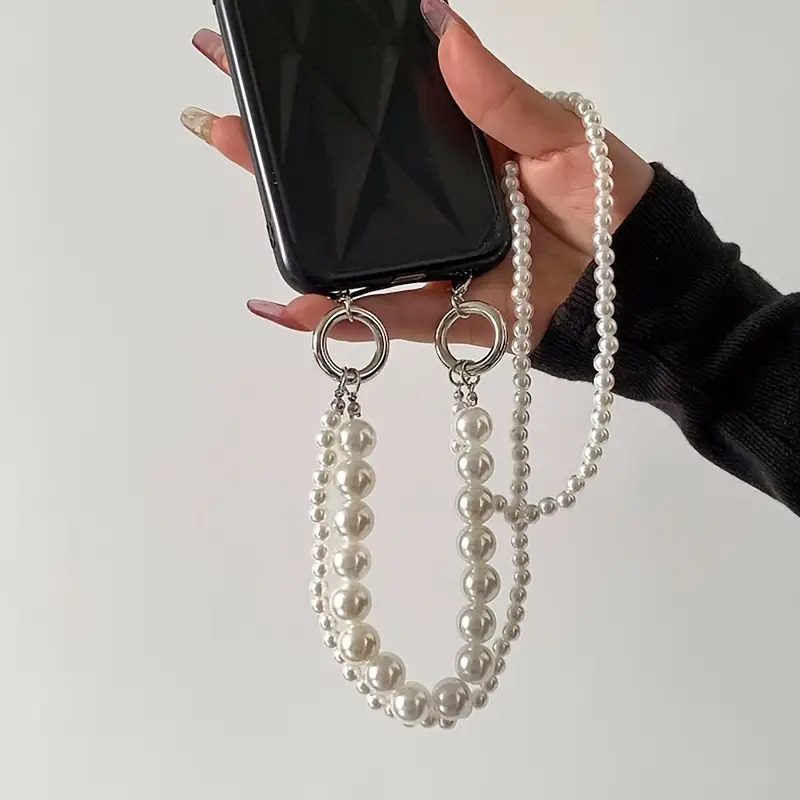 حبل هاتف محمول منسوج لؤلؤ مزدو - مراجعة Crossbody Lanyard Neck Strap Case وسعره