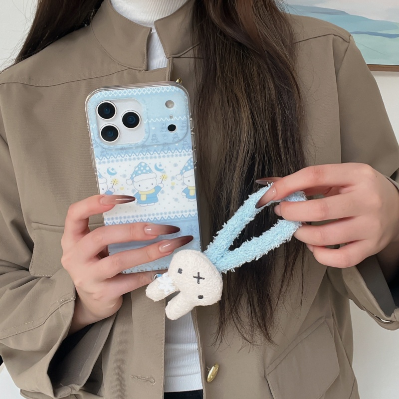 غطاء هاتف لطيف بتصميم ميفي ونق - مراجعة Cute Cartoon Wrist Strap Silicone Case وسعره