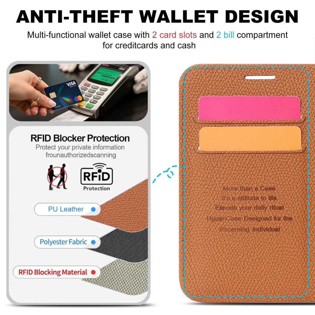 حافظة هاتف 2 في 1 قابلة للفصل  - مراجعة Leather Wallet Card Holder Phone Cover وسعره