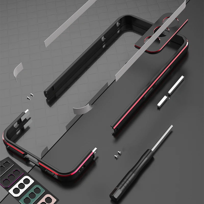 غطاء حماية فاخر مقاوم للصدمات  - مراجعة Metal Bumper Aluminum Frame Case وسعره
