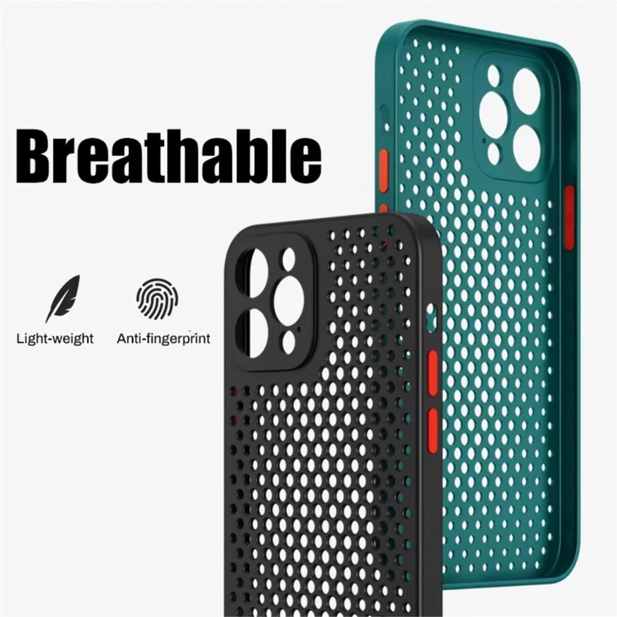 جراب هاتف تبريد بتشتيت الحرارة - مراجعة Heat Dissipation Mesh Breathable Case وسعره